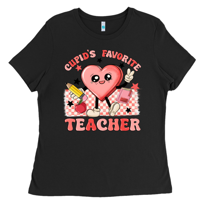 Cupid's Favorite Teacher Ladies Tee by MaliasSmallBusiness | Teevron