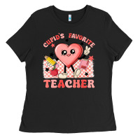 Black cupid's favorite teacher Ladies Tee - MaliasSmallBusiness