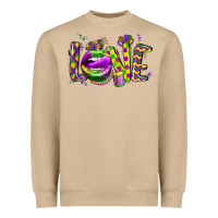Mushroom mardi gras love lips Heavyweight Sweatshirt - CowGirlArtShop
