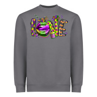 Storm mardi gras love lips Heavyweight Sweatshirt - CowGirlArtShop