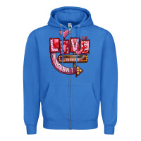 True Royal Valentine's Day love vacant Zipper Hoodie - FaDigitalArtStudio
