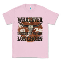 Bubblegum Pink longhorn bullskull whatever lossos your longhorn Classic Tee - JahusDesignShop