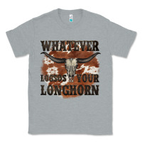 Heather Grey longhorn bullskull whatever lossos your longhorn Classic Tee - JahusDesignShop