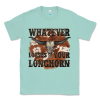 Seafoam longhorn bullskull whatever lossos your longhorn Classic Tee - JahusDesignShop
