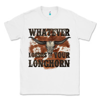 White longhorn bullskull whatever lossos your longhorn Classic Tee - JahusDesignShop