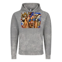 4th Of July Highland Cattle Vintage Hoodie | Teevron
