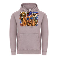 Vintage Zinc 4th of July Highland Cattle Vintage Hoodie - RanaPortraitStore