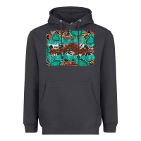 Smoke cowhide gemstone leather background Heavyweight Hoodie - FaDigitalArtStudio