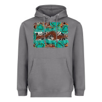 Storm cowhide gemstone leather background Heavyweight Hoodie - FaDigitalArtStudio