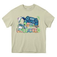 Mossy level 100 days unlocked Heavy Core Tee - MaliasSmallBusiness