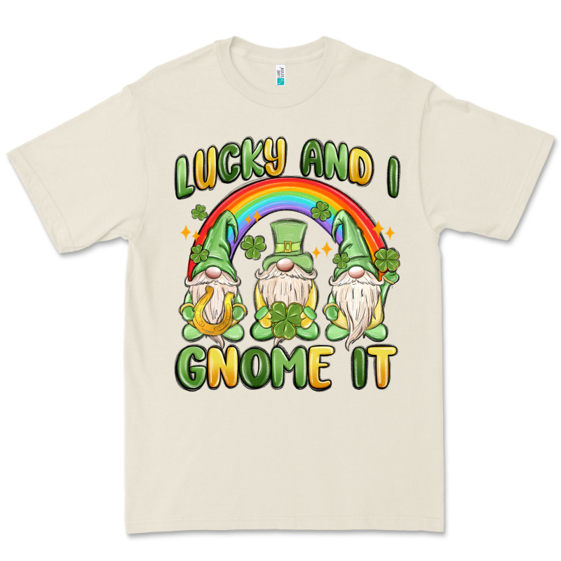 Lucky And I Gnome It Premium Tee by MaliasSmallBusiness | Teevron