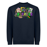 Navy tax preparer mardi gras Heavyweight Sweatshirt - CowGirlArtShop