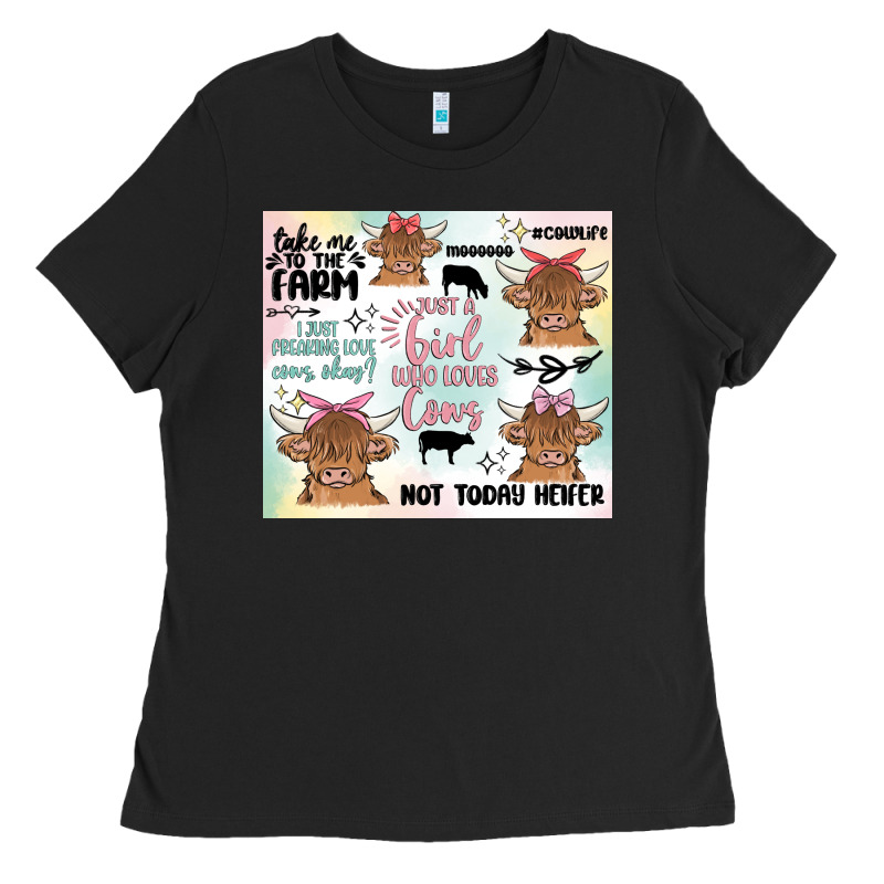 Cow Farm Life Ladies Tee by MaliasSmallBusiness | Teevron