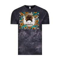 Cloud Black mom life messy bun western Vintage Tee - Jasminsmagicworld
