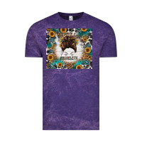 Cloud Purple mom life messy bun western Vintage Tee - Jasminsmagicworld