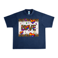 Navy love hearts pride tumbler Urban Heavy Tee - JahusDesignShop