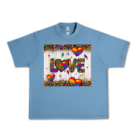 Pebble Blue love hearts pride tumbler Urban Heavy Tee - JahusDesignShop
