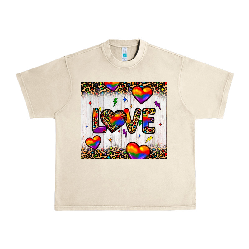 Love Hearts Pride Tumbler Urban Heavy Tee by JahusDesignShop | Teevron