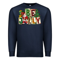 Navy be jolly santa christmas Premium Sweatshirt - FaDigitalArtStudio