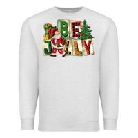 Oatmeal Heather be jolly santa christmas Premium Sweatshirt - FaDigitalArtStudio