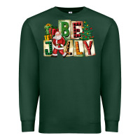 Sports Green be jolly santa christmas Premium Sweatshirt - FaDigitalArtStudio