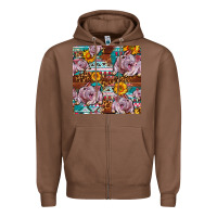 Chestnut Western Landrace Pig With Sunflowers Seamless Zipper Hoodie - FaDigitalArtStudio