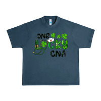 Midnight Navy St. Patrick's Day One Lucky Cna Urban Heavy Tee - RanaPortraitStore
