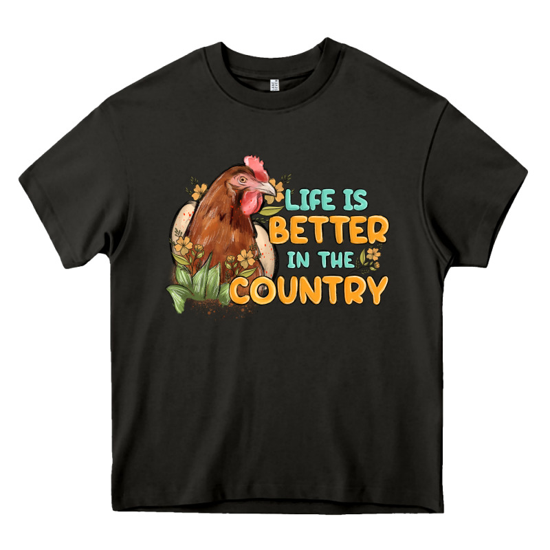 Life Is Better In The Country Heavy Core Tee by MaliasSmallBusiness | Teevron