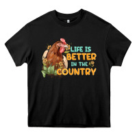 Black life is better in the country Heavy Core Tee - MaliasSmallBusiness
