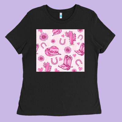 Cowgirl Valentine's Day Ladies Tee Designed By Maliassmallbusiness