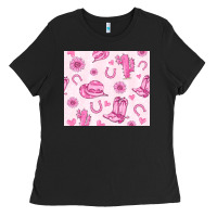 Black cowgirl valentine's day Ladies Tee - MaliasSmallBusiness