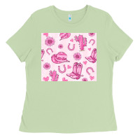 Matcha cowgirl valentine's day Ladies Tee - MaliasSmallBusiness