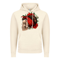 Vintage Artic bandana and roses skull Vintage Hoodie - Jasminsmagicworld