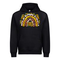 Black sunflower sports rainbow Urban Hoodie - RacoonDesign