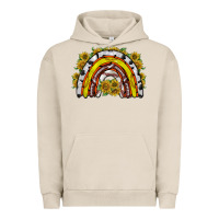 Pigment French Oak sunflower sports rainbow Urban Hoodie - RacoonDesign