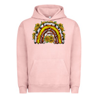 Pigment Salmon sunflower sports rainbow Urban Hoodie - RacoonDesign