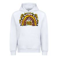 White sunflower sports rainbow Urban Hoodie - RacoonDesign