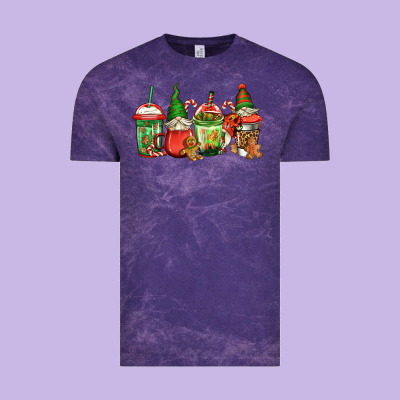 Christmas Gnomes Coffee Vintage Tee Designed By Jasminsmagicworld