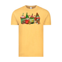Vintage Mustard christmas gnomes coffee Vintage Tee - Jasminsmagicworld
