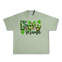 Oil Green st. patrick's day one lucky mama Urban Heavy Tee - RanaPortraitStore