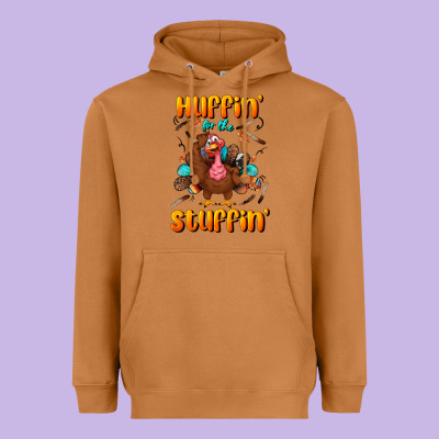 Huffin' For The Stuffin' Heavyweight Hoodie Designed By Bundleandbundleshop