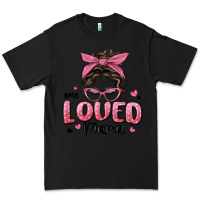 Black one loved mama messy bun Premium Tee - MaliasSmallBusiness
