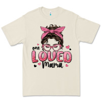 One Loved Mama Messy Bun Premium Tee | Teevron
