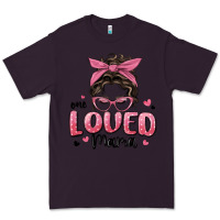 Plum one loved mama messy bun Premium Tee - MaliasSmallBusiness