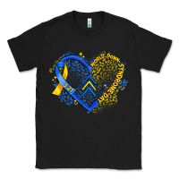 Black world down syndrome day heart Classic Tee - Artiststas