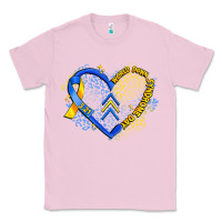 Bubblegum Pink world down syndrome day heart Classic Tee - Artiststas