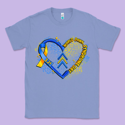 World Down Syndrome Day Heart Classic Tee Designed By Artiststas