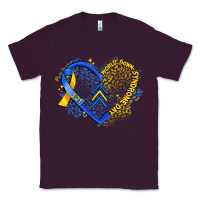 Plum world down syndrome day heart Classic Tee - Artiststas