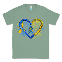Sage world down syndrome day heart Classic Tee - Artiststas
