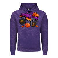 Cloud Purple halloween jack o lantern monster truck Vintage Hoodie - Jasminsmagicworld